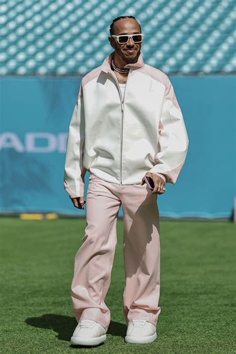 Lewis Hamilton’s Formula One Paddock Street Style.